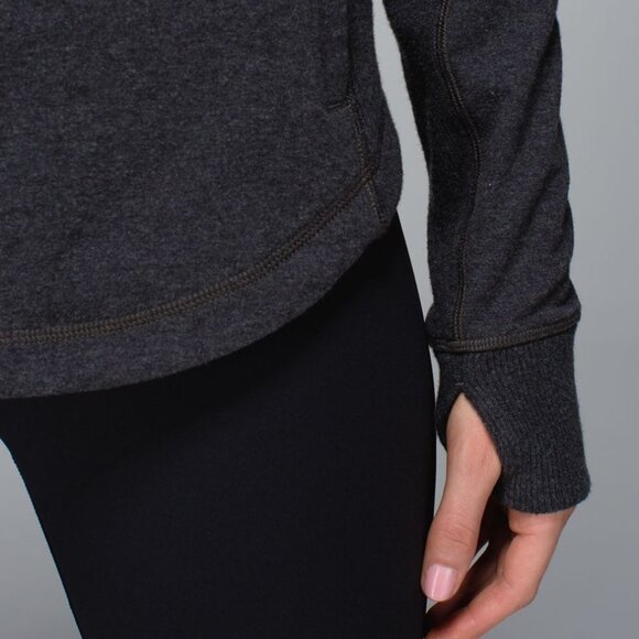 Lululemon Post Sweat Pullover Half Zip Hoodie Size 4 - Picture 4 of 14